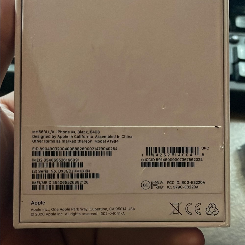 Apple iPhone XR for parts.